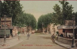 Avignon Porte De La Republique Animée Colorisée (En Bon état) - Avignon