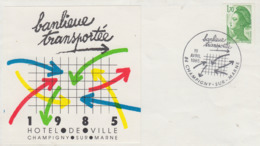 Enveloppe  FRANCE   Banlieue  Transportée   CHAMPIGNY  SUR  MARNE   1985 - Other (Earth)