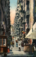 !  Alte Ansichtskarte Napoli, Neapel, Gradoni Di Chiaia, 1913, Italien - Napoli (Neapel)