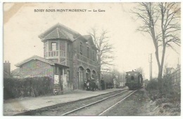 95 Soisy Sous Montmorency - La Gare Avec Train - Soisy-sous-Montmorency