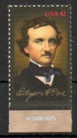 USA. Timbre De 2008. Edgar Poe. - Schriftsteller