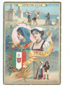 Chromo ITALIE ITALIA  Pub: LU Lefèvre-Utile Bien 110 X 80 Mm 2 Scans - Lu