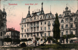 ! Alte Ansichtskarte Marienbad, Grand Hotel Ott, 1910, Verlag Hermann Poy, Dresden,  Nr. 1053 - Tchéquie