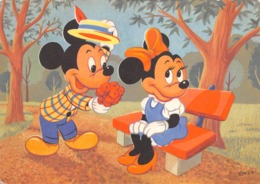 0762 "TOPOLINO E MINNI"  CART. ILL. ORIG. NON SPED. - Disneyworld