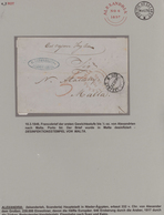Ägypten: 1841/1876, BRITISH P.O.EGYPT, Collection With Ca.30 Entire Letters On Exhibition Pages, Com - 1866-1914 Khédivat D'Égypte