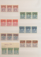 Bolivien: 1901/1935, ABN Specimen Proofs, Collection Of 129 Stamps (43 Different Strips/blocks Of Th - Bolivia