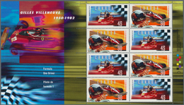 Kanada: 1997, Gilles Villeneuve Formula 1, 52 Folders With Michel No. Block 22 Mint Never Hinged. Fa - Colecciones