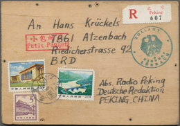 China: 1907/2012 (ca.), 17 Covers And Cards Including Small Packet Label, And Blind Post Letter Used - Andere & Zonder Classificatie