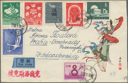 China - Volksrepublik: 1950/85 (ca.), 16 Covers Of The PRC Era, Many Bearing Commemorative Issues, P - Other & Unclassified