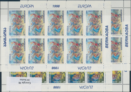 Georgien: 1998, Europa (National Tradtions & Festivals), 281 Pairs Of Two Minautre Sheets With 10 St - Georgië