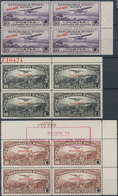 Haiti: 1904/1949, ABN Specimen Proofs, Collection Of Apprx. 228 Stamps Within Multiples (mainly Bloc - Haití