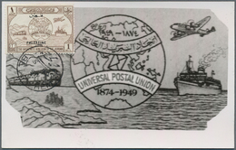 Jordanien: 1949-52, 41 Card Max, Some Palestine Overprints, With Cancellations Of Bethlehem And Jeru - Giordania