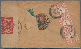 Malaiische Staaten - Johor-Portomarken: 1938 Postage Due 1c. Carmine On Three Insuff. Franked Covers - Johore