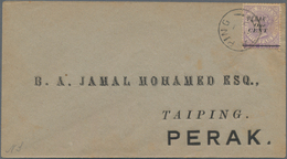 Malaiische Staaten - Perak: 1890's-1980's Ca.: More Than 300 Covers, From QV Era To Semi-modern, Wit - Perak