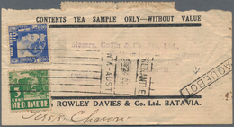 Niederländisch-Indien: 1900/25, 32 Covers And Cards, Including A Number Of Censored Envelopes, A Tea - Niederländisch-Indien