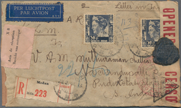 Niederländisch-Indien: 1918-41 Five Covers Including Three (from India/Ceylon) With Postage Due Stam - Indes Néerlandaises