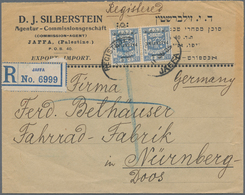 Palästina: 1925/72, Covers (9 Inc. One Used Ppc,), Plus Israel (18 Inc. One Used Stationery), Regist - Palestine