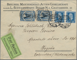 SCADTA - Länder-Aufdrucke: 1923/1929, Lot Of 18 Items (mainly Large Parts Of Cover), Eleven Bearing - Aviones