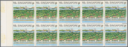 Singapur: 1990/1995: Eight Folders With 1995 'Orchids' Miniature Sheets (background In Orange) Plus - Singapur (...-1959)