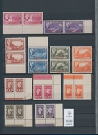 Surinam: 1945, ABN Specimen Proofs, Assortment Of Apprx. 98 Stamps, Mainly Within Multiples, Incl. H - Suriname ... - 1975