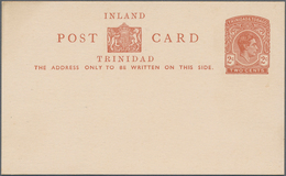 Tobago: From 1892 On. Lot Of 11 Entires Of Which 8 Are SPECIMEN. Diversity: Cards And Reply Cards, R - Trinidad En Tobago (1962-...)