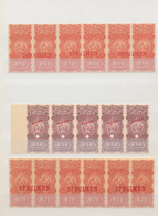 Uruguay: 1900 (ca.), ABN Specimen Proofs, Fiscals, Assortment Of Apprx. 100 Stamps, All Within Multi - Uruguay