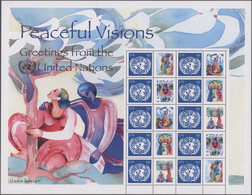 Vereinte Nationen - New York: 2003/2008, Collection Of 21 Mint Never Hinged "Greeting Stamps" Mini S - Altri & Non Classificati