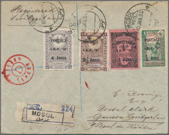Alle Welt: 1920 From, Valuable Lot With Ca.30 Covers, Cards And Stationeries, Comprising 1920 Iraq-M - Verzamelingen (zonder Album)