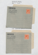 Alle Welt: 1943/80 Collection Of Ca. 160 Unused Airgrams Incl. Some Unused Forms, Represented Are Th - Colecciones (sin álbumes)