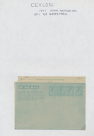 Alle Welt - Ganzsachen: 1946/95 Collection Of Ca. 230 Unused Airgrams Incl. Some Unused Formulars, R - Otros & Sin Clasificación