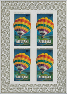 Thematik: Ballon-Luftfahrt / Balloon-aviation: 1983, Aitutaki. Lot Of 3 Complete Sets "200 Years Of - Bomen