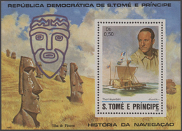 Thematik: Seefahrer, Entdecker / Sailors, Discoverers: 1982, Sao Thome And Principe, Special Collect - Onderzoekers