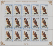 Thematik: Tiere-Vögel / Animals-birds: 1983, Sao Thome And Principe, Complete Set Of 22 In Miniature - Andere & Zonder Classificatie