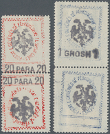 Albanien: 1913, 1st Anniversary Of Independence, Unused Lot Of Specialities: 20pa. With Inverted Imp - Albanië