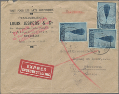 Belgien: 1890-1941, Partie Mit 14 Briefen, Belegen Und Ganzsachen, Dabei Auch Nette Zusatzfrankature - Colecciones