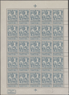 Belgien: 1910, Charity Issue "Tuberculosis Fighting", 5c.+10c. Type "Montald" And 1c., 2c. And 10c. - Colecciones