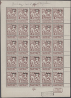 Belgien: 1911, "CHALEROI 1911" Overprints On 1910 Charity Issue, 2c.+5c. Type "Montald" And 1c., 2c. - Colecciones