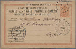 Finnland: 1884-1958, Partie Mit Rund 50 Briefen, Belegen Und Ganzsachen, Dabei Auch Nette Ansichtska - Storia Postale