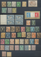 Frankreich: 1849/1927, Mint And Used Lot Of 50 Stamps, Slightly Varied But Mainly Quite Good Conditi - Collections