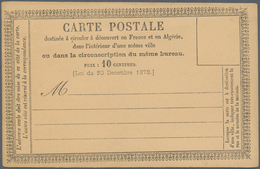 Frankreich: 1873 Approx. 40 Precursor Cards (cartes Précuseurs), Representing All Types, Incl. 1A (w - Colecciones Completas