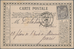 Frankreich: 1877/78 9 Precursor Cards (cartes Précuseurs), All Preprinted But Without Illustration, - Colecciones Completas