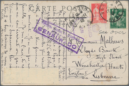 Frankreich: 1915/1947 Ca., Interesting Collection With Ca.70 Covers/cards With Focus On Censored Mai - Colecciones Completas