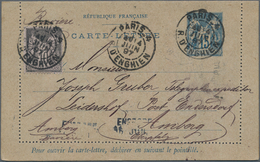 Frankreich - Ganzsachen: 1883/96 Ca. 100 Unused And Used Postal Stationery Postcards And Lettercards - Other & Unclassified