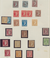 Griechenland: 1861/1900, Assortment Of Apprx. 100 Large Hermes Heads From Early Impressions Incl. Mi - Usados