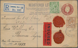 Großbritannien: 1860/1962 Holding Of Ca. 210 Letters, Cards, Picture Postcards, An Airgraph And Used - Otros & Sin Clasificación