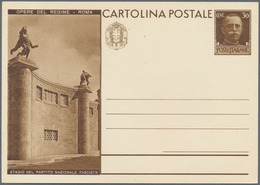 Italien - Ganzsachen: 1931. Opere Del Regime - Roma. 30 C Brown Pictorial Postal Stationery Cards, F - Entero Postal