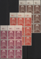 Luxemburg: 1957, Europa, 2 - 4 Fr., 200 Sets Including Blocks Of Six Or Bigger Untis Mint Never Hing - Otros & Sin Clasificación