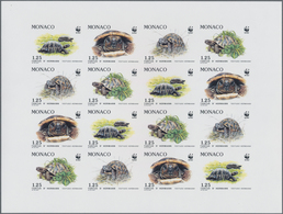 Monaco: 1943/1994, Special Collection Of IMPERFORATED Issues Sorted In Four Albums All In Units Or S - Brieven En Documenten