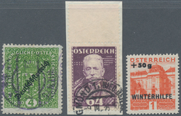 Österreich: 1858/1950, Dublettenposten Mit Ca.280 Marken Im Kleinen Steckbuch, Dabei Schwerpunkt Mit - Sammlungen