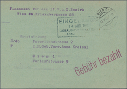 Österreich: 1867/2000 Bestand Von Ca. 740 Briefen, Dienstbriefen, Karten (teilweise Mit Werbung), An - Verzamelingen